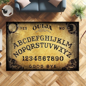 Quija Board Rug,Spirit Board Rug,Halloween Rug,Spiritüel Rug,Mystic Rug,Quija Rug,Popular Rug,Horror Rug