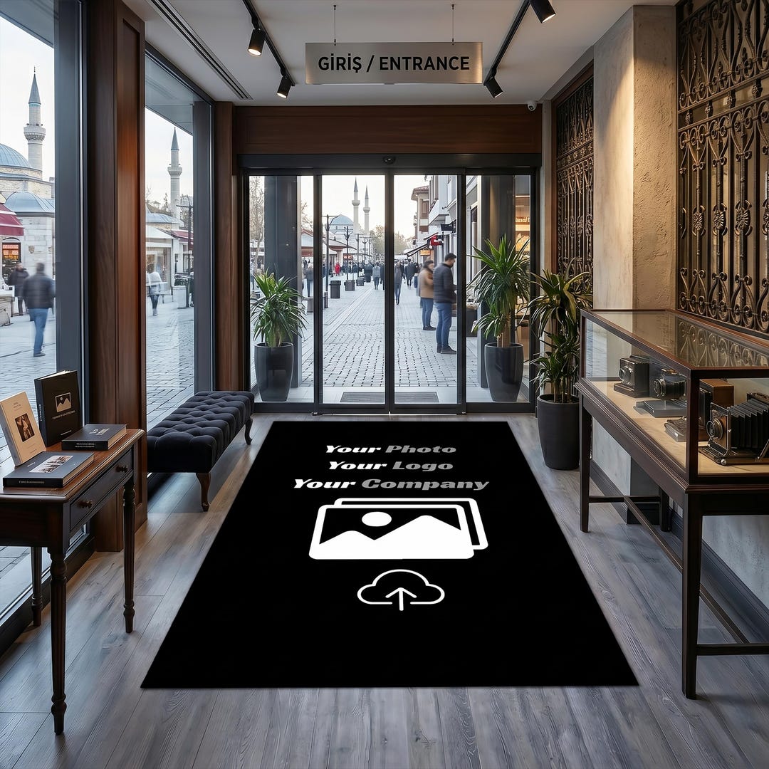 Custom Logo Entrance Rug Personalized Store Floor Mat Business Carpet ...