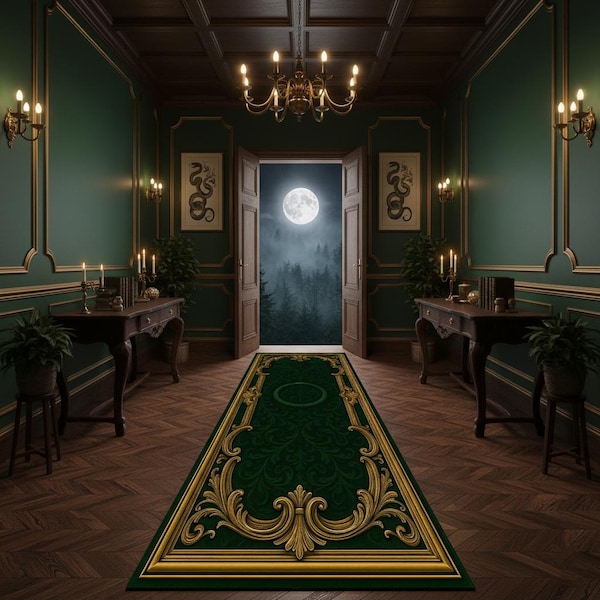 Emerald Green Hallway Rug Etsy