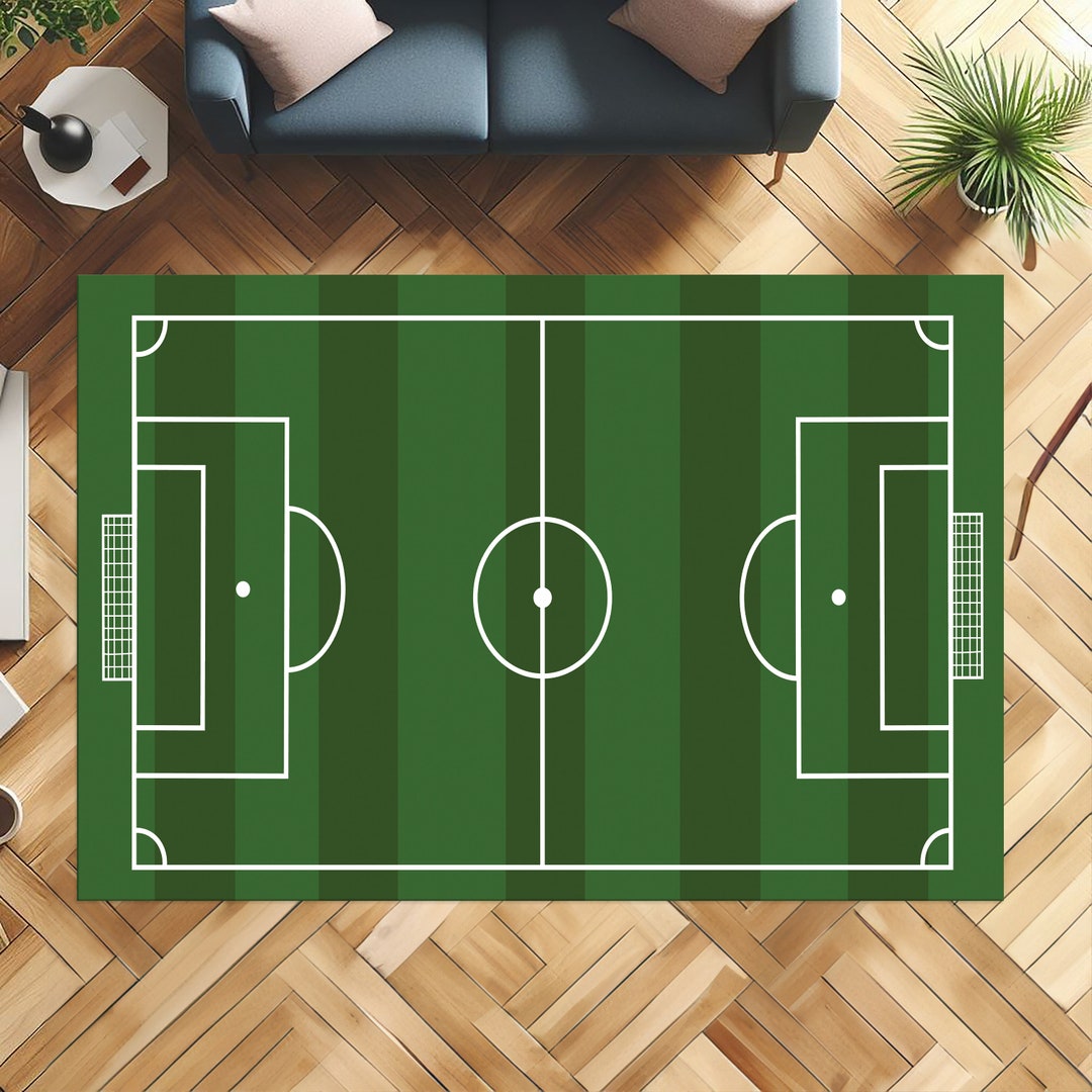 Football Field Rug, Football Rug, Soccer Field Rug, Sports Rug, Soccer