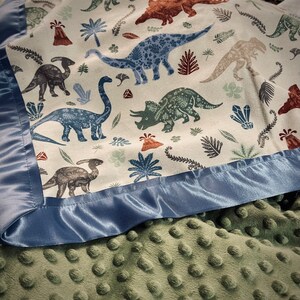 Dinosaur Baby Quilt Blanket and Lovey Etsy