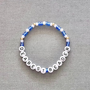 Querido lector / pulsera inspirada en lo hecho a mano