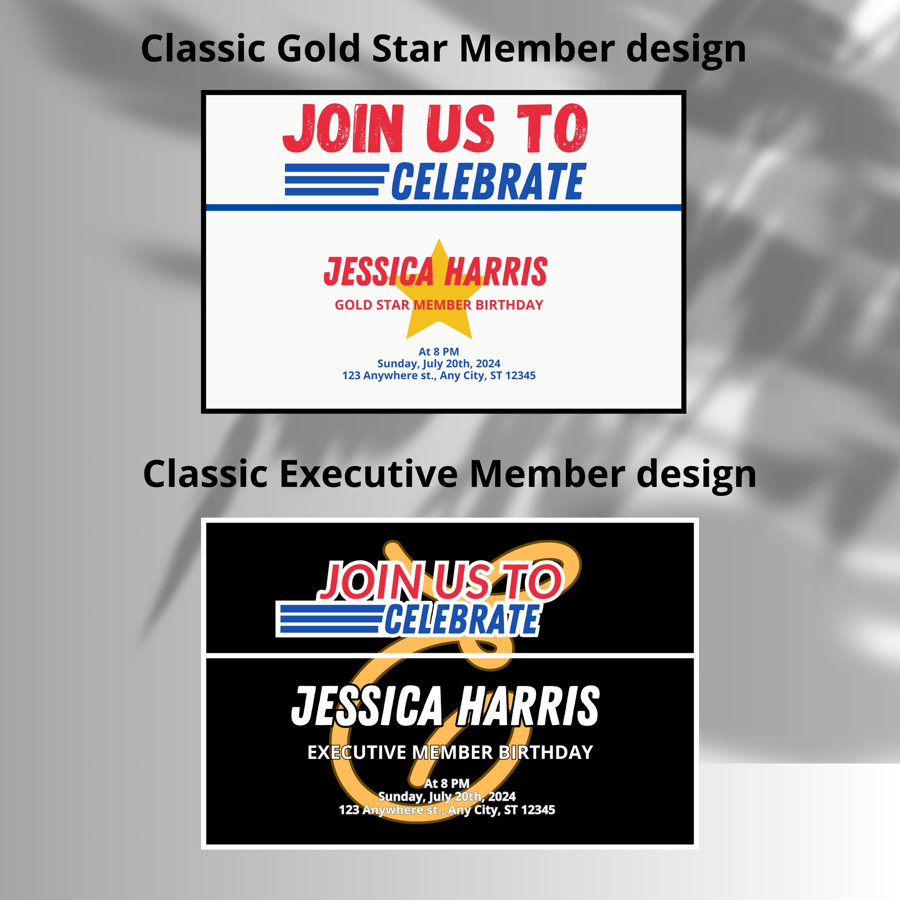 Costco Party Invitation Costco Birthday Invite Customizable Gold Star ...
