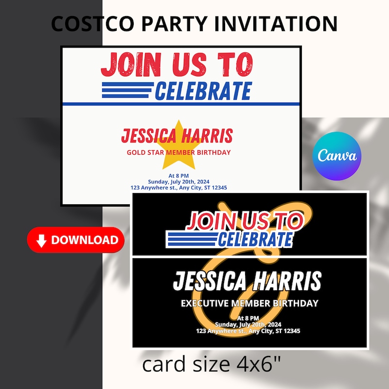 Printable Costco Name Tag - Etsy