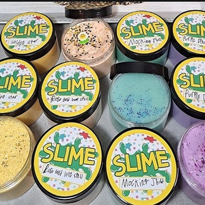 Stretchy Hand-Crafted Glitter Slime