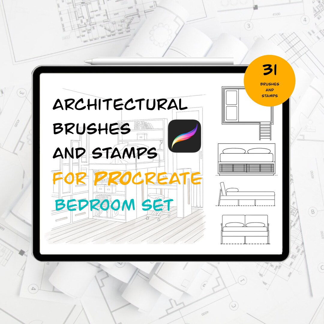 Architectural Brushes for Procreate - Etsy