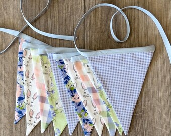 Easter & Spring Bunting Banner | Handmade | Pennant | Flag | Garland | Party Decoration | Seasonal | Baby Shower | Nursery | Wall Hanging
