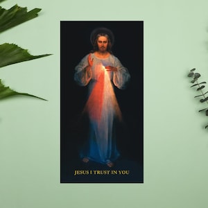 Pack d'autocollants de la Miséricorde Divine (5 pcs) | Image de la Miséricorde Divine, Image originale de la Divine Miséricorde, Sticker catholique, Sticker Jésus, Sticker chrétien