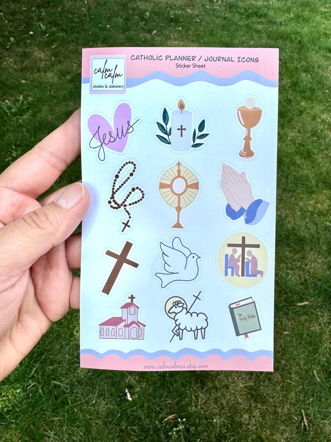 Catholic Icons Sticker Sheet: Prayer Journal & Planner Stickers - Etsy