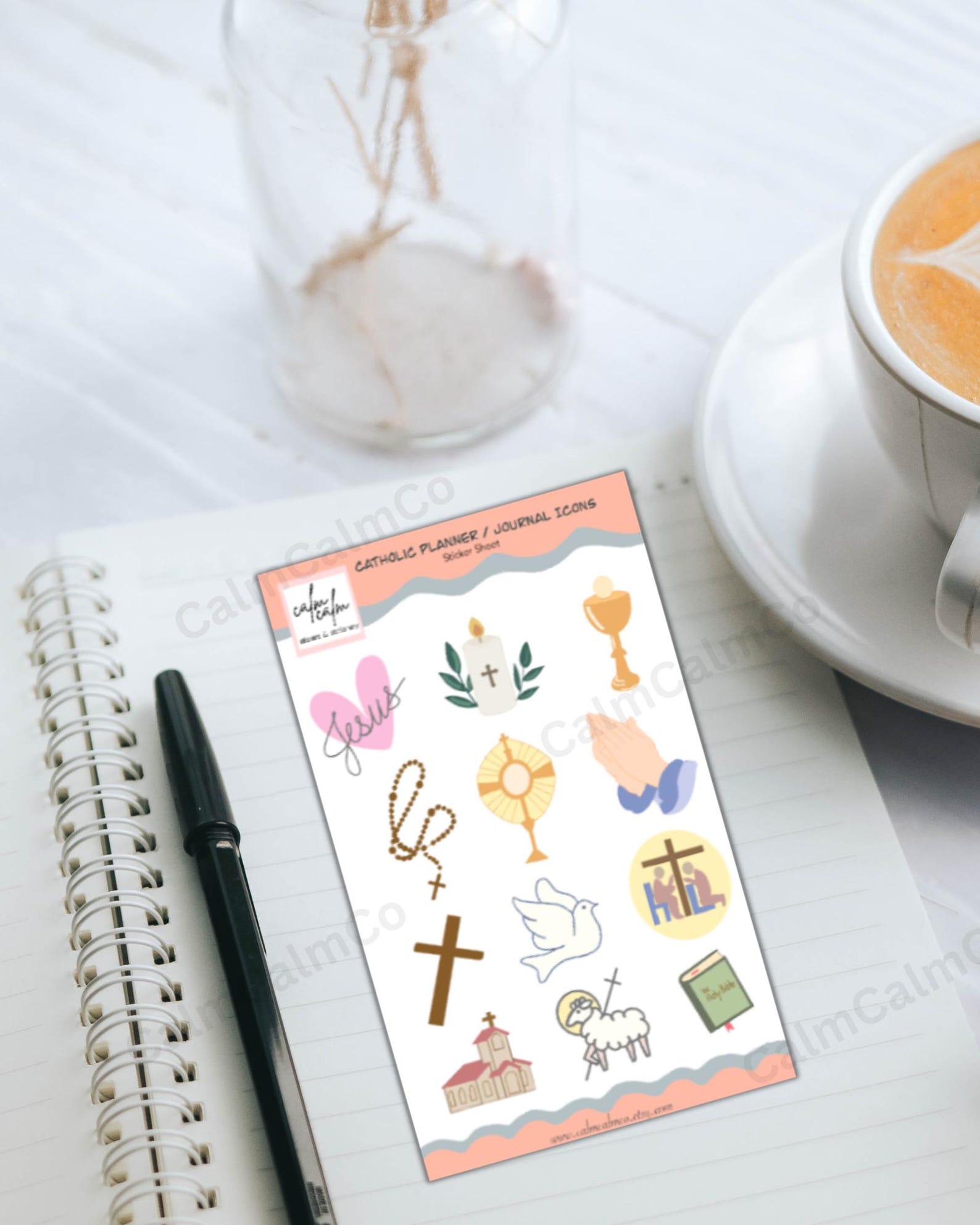 Catholic Icons Sticker Sheet: Prayer Journal & Planner Stickers - Etsy