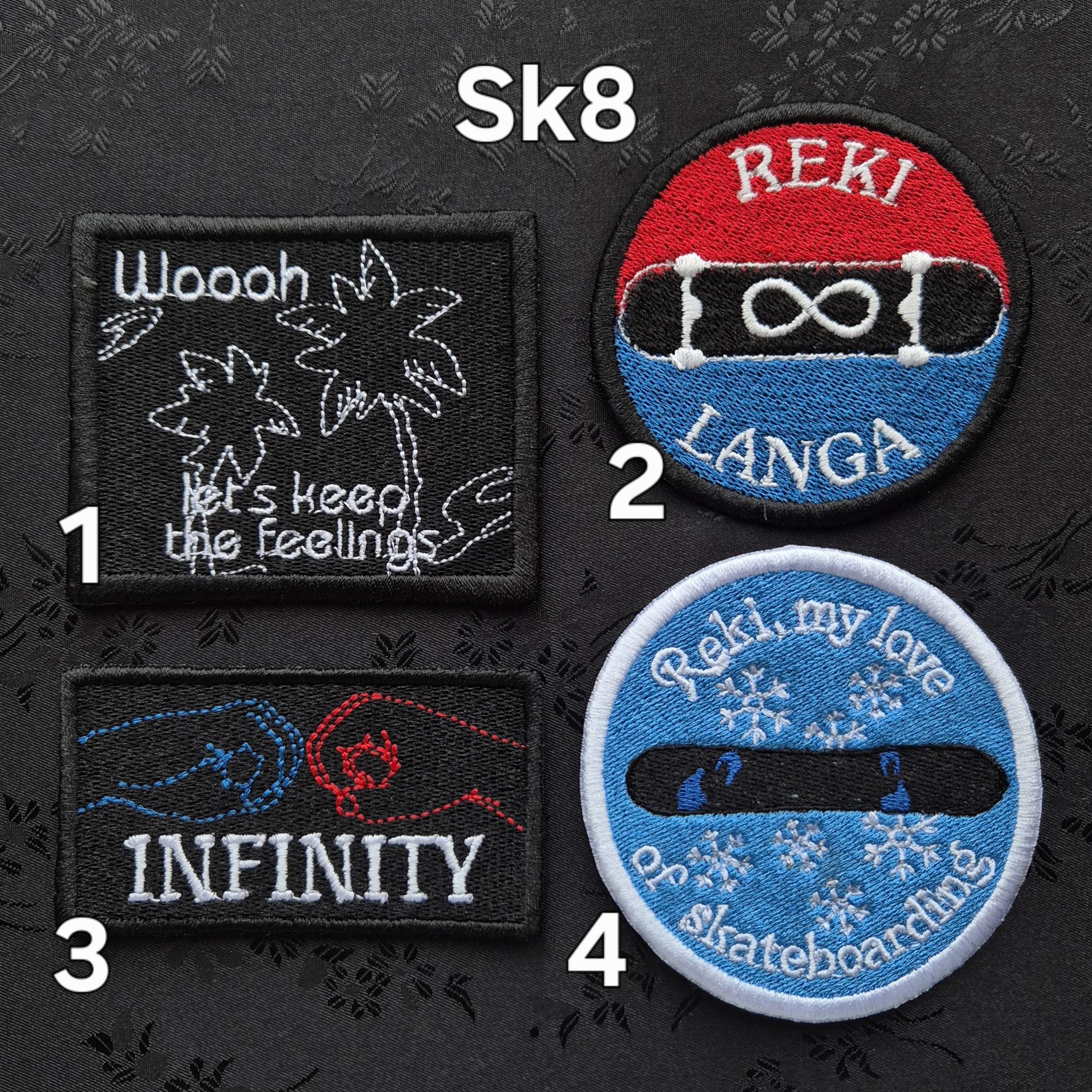 Machine Embroidered Anime Patches: AOT, ATLA, Sk8 the Infinity, Banana ...
