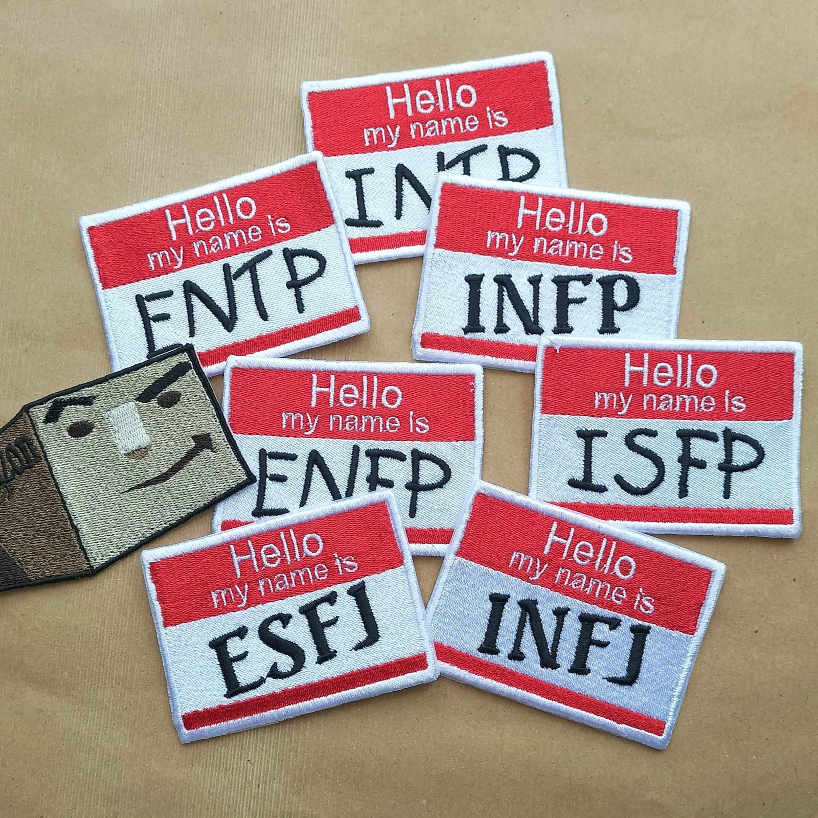 MBTI Bügelbild: Myers Briggs Personality Accessoire