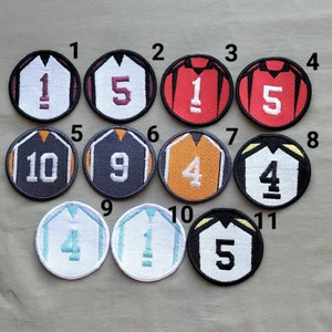 Iron on anime patches | Manga patch | Volleyball uniform | HQ patches | Haikyuu inspired patches | Haikyuu | Hinata | Kageyama | Kenma |