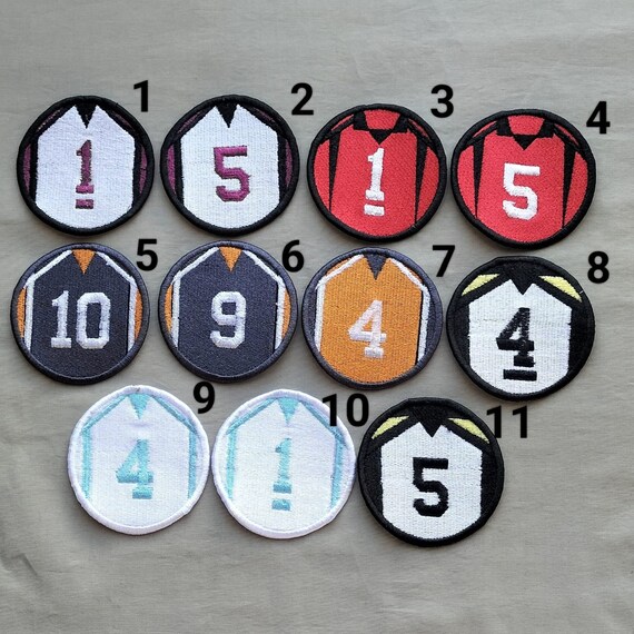 Haikyuu Inspired Iron On Patches: Anime Manga Volleyball Uniform