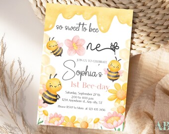 So Sweet To Bee One 1st Bee Day誕生日 招待状 | Zazzle.co.jp