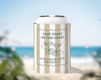Bachelorette Can Cooler, Bachelorette Coozie, Bachelorette Weekend Drink Sleeve, Bridesmaid Party Gift, Club Bach Can Sleeve, Bach Party