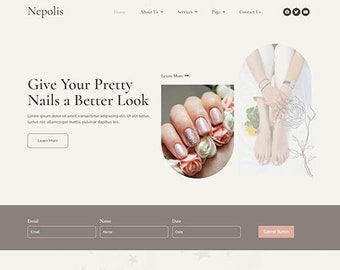 Chic Beauty Salon WordPress Template - Perfecting Your Online Presence