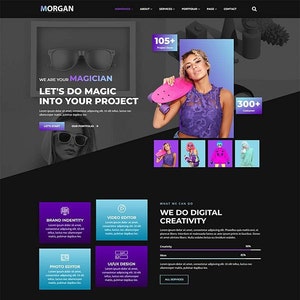 Digital Creative Agency WordPress Elementor Template - Enchant, Engage, Elevate