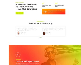 PartyPlanner Pro - Vibrant WordPress Template for Event Organizers