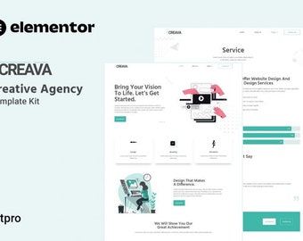 Creative Studio WordPress Template - Design, Innovate, Engage Elementor