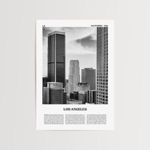 Los Angeles Print Black and White No 1, Los Angeles Wall Art, Los Angeles Poster, Los Angeles Wall Decor, California, USA, United States