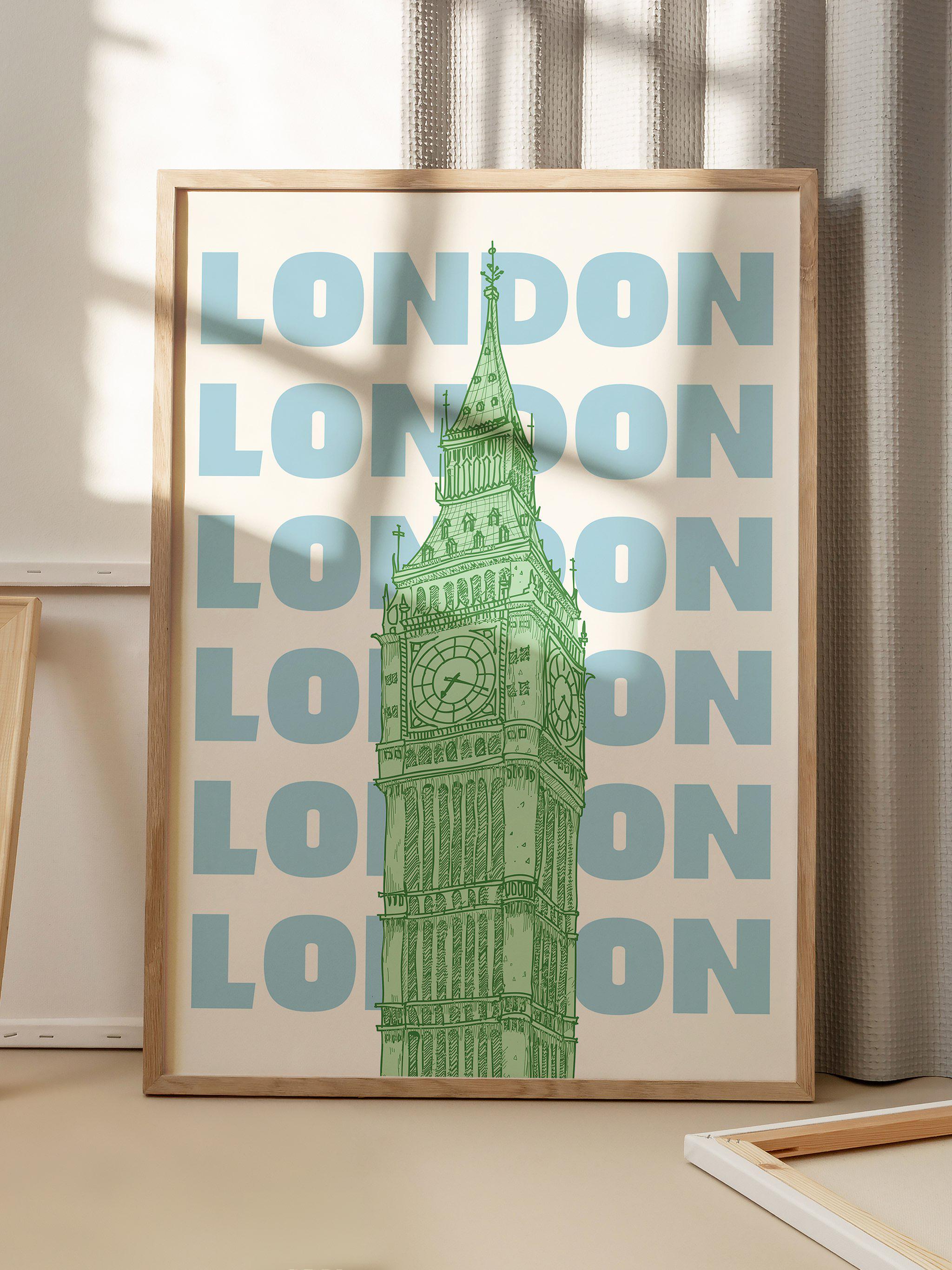 Big Ben Art Print: London Landmark Poster, Travel Decor - Etsy