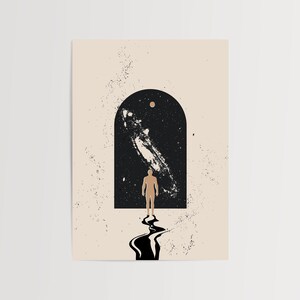 Poster Stellar Gateway Space Astronaut Cosmos Wall Art Decorazione eclettica Stampa artistica moderna alla moda per ogni stanza Ufficio Dormitorio Galleria