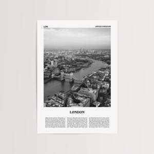 London Print Black and White No 1, London Wall Art, London Poster, London Wall Decor, England, UK, United Kingdom, Europe