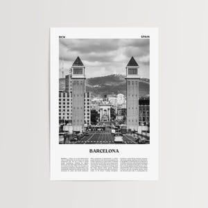 Barcelona Print Black and White No 2, Barcelona Wall Art, Barcelona Poster, Barcelona Photography, Barcelona Wall Decor, Spain, Espana