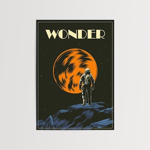 Poster Sapce Astronauta Arte da parete Avventura spaziale Stampa artistica Spazio cosmico Sci-Fi Arte da parete Cosmo Decorazione eclettica Trendy Modern Room Ufficio Dormitorio