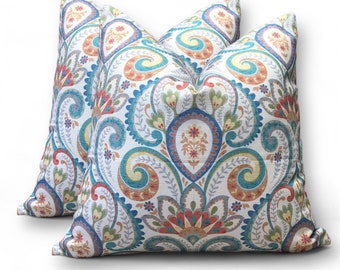 Capa de almofada decorativa com estampa Ikat, 45 x 45 cm (18" x 18")