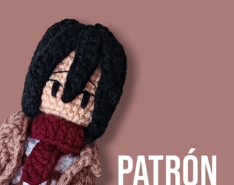 SPAANSE PDF PATROON/Mikasa Ackerman amigurumi