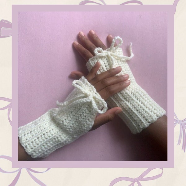 Coquette Fingerless gloves pattern