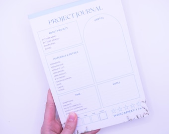 Cottagecore Crochet Project Planner Notepad: 30-Page Tear-Away WIP Tracker
