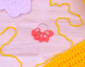 Heart Stitch Markers: Crochet & Knitting Notions, Gift for Crafters
