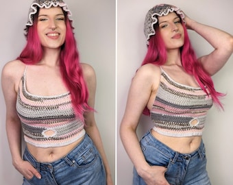 Penelope Crochet Crop Top Pattern: Easy Ruffle Design (PDF Pattern)