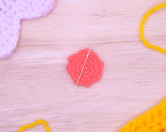 Rose Needle Minder: Magnetic Sewing Needle Holder & Embroidery Accessory