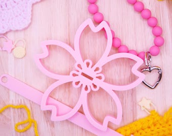 Sakura Portable Wrist Yarn Holder: Tangle-Free Knitting & Crochet Wool Dispenser