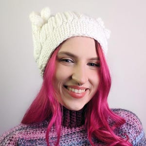 Cosy Cuddles Kitty Hat PDF PATROON - Eenvoudig en gemakkelijk gehaakt kattenhoedpatroon voor beginners