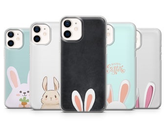 Easter Rabbit Phone Case Bunny  Spring Cover for iPhone 17, 16Pro, 15, 14, 13, 12, Samsung S25, S24, S23,  S22, A16, A56, A55, Pixel 10Pro 9