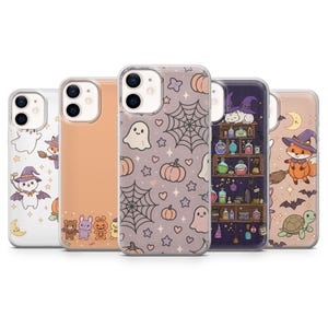 Halloween Wallpaper Phone Case Cute Cover for iPhone 17, 16Pro, 15, 14, 13, 12, Samsung S25, S24, S23,  S22, A16, A56, A55, Pixel 10Pro 9Pro