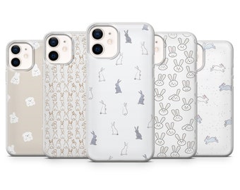 Funda para teléfono Conejo de Pascua Bunny Spring Cover apta para iPhone 15 Pro Max, 14 Plus, 13, 12, 11, XR y Samsung S24, S23, A54, A53, Pixel 8 Pro, 7