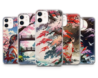 Japanische Kunst Handyhülle Animierte Hülle für iPhone 17, 16Pro, 15, 14, 13, 12, Samsung S25, S24, S23, S22, A16, A56, A55, Pixel 10Pro, 9Pro
