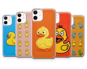 Silly Duck Phone Case Funny Goose Cover fit for iPhone 17, 16Pro, 15, 14, 13, 12, Samsung S25, S24, S23,  S22, A16, A56, A55, Pixel 10Pro, 9