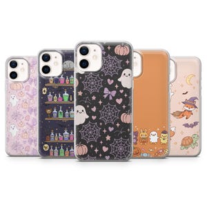 Halloween Wallpaper Phone Case Cute Cover for iPhone 17, 16Pro, 15, 14, 13, 12, Samsung S25, S24, S23,  S22, A16, A56, A55, Pixel 10Pro, 9