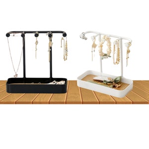 Versatile Jewelry Display Stand for Earrings, Necklaces, Rings and Bracelets - Elegant Jewelry Organizer