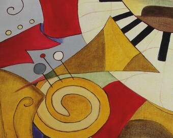 Musical Instruments print, Music room wall art, Orchestra , Band, Violin, Piano