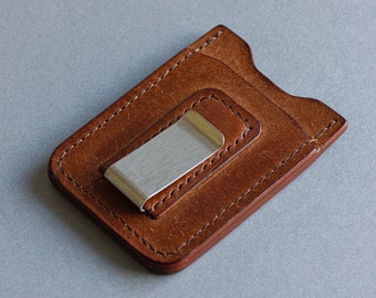 Leather Cardholder With Money Clip