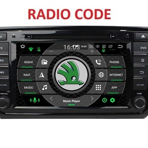 Skoda radio code pin decode security unlock all models instant service