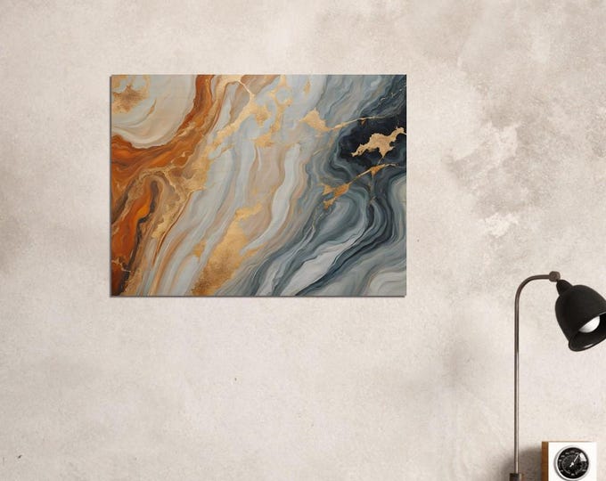 Abstract wood art – a mix of warm and cool colors, timeless and modern style